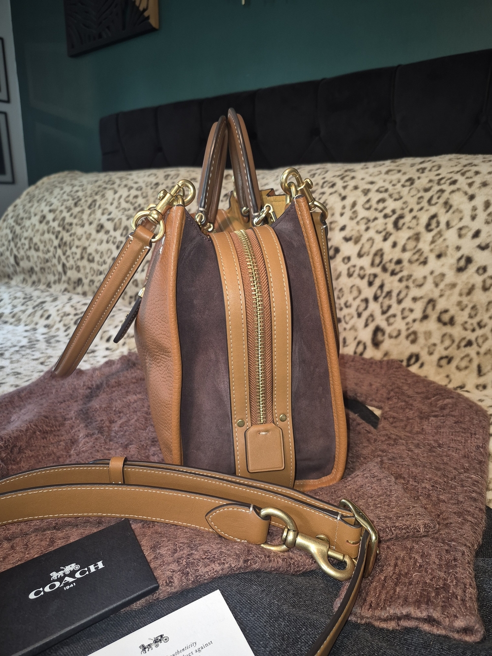 Coach RARE Colorblock Rogue 30! - Picture 5 of 16